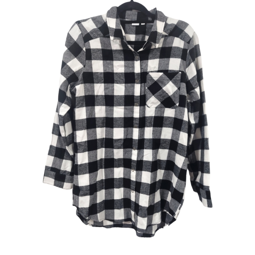 BP Flannel Buffalo Plaid Nightshirt Size M